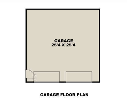Garage Floor for House Plan #039-00429