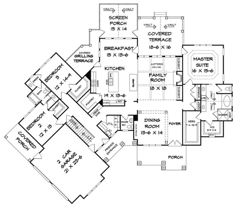 House Plan House Plan #18010 Drawing 1