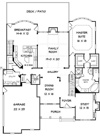 House Plan House Plan #18013 Drawing 1