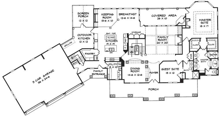 House Plan House Plan #18014 Drawing 1