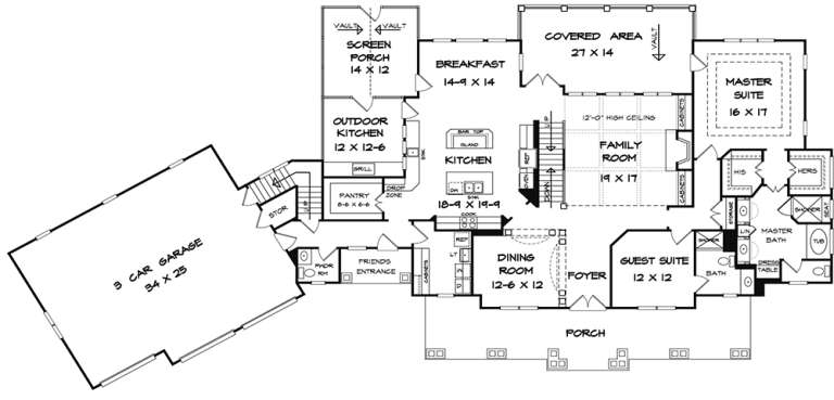 House Plan House Plan #18015 Drawing 1