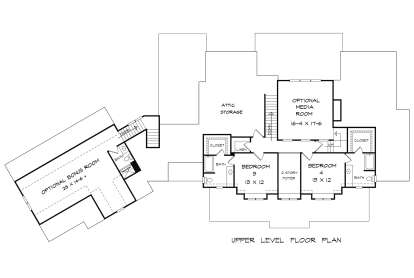 Second Floor for House Plan #6082-00016