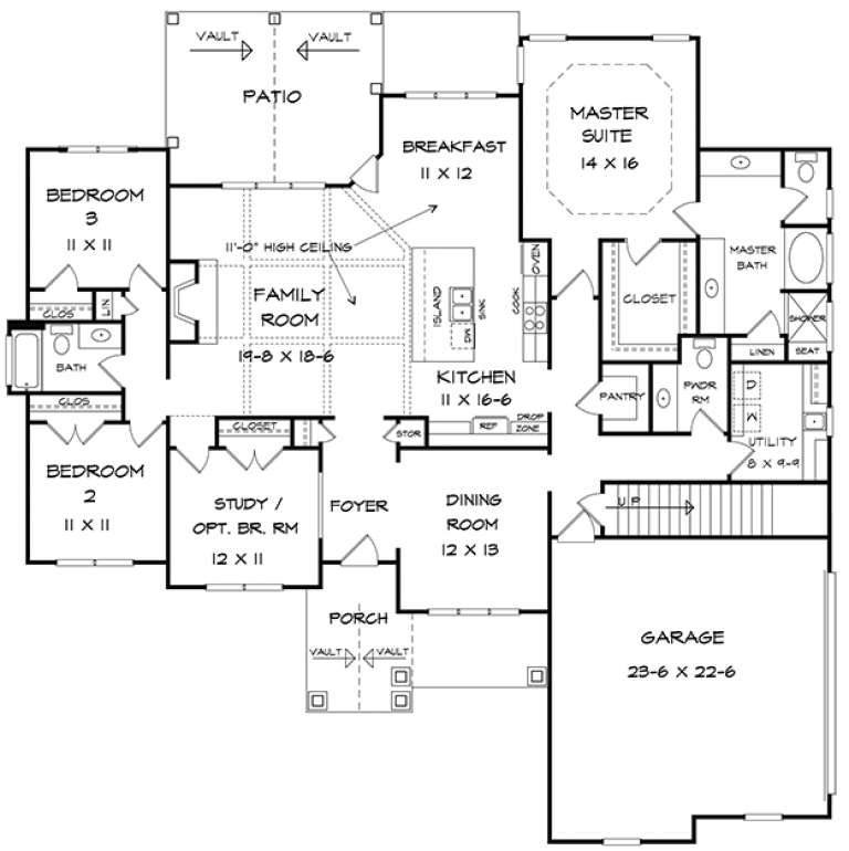 House Plan House Plan #18018 Drawing 1