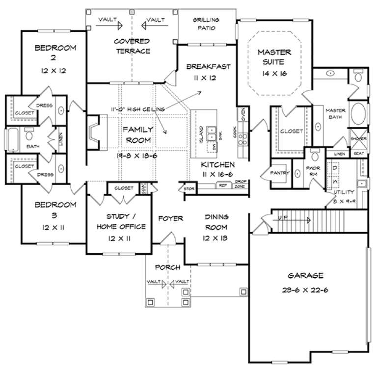 House Plan House Plan #18019 Drawing 1