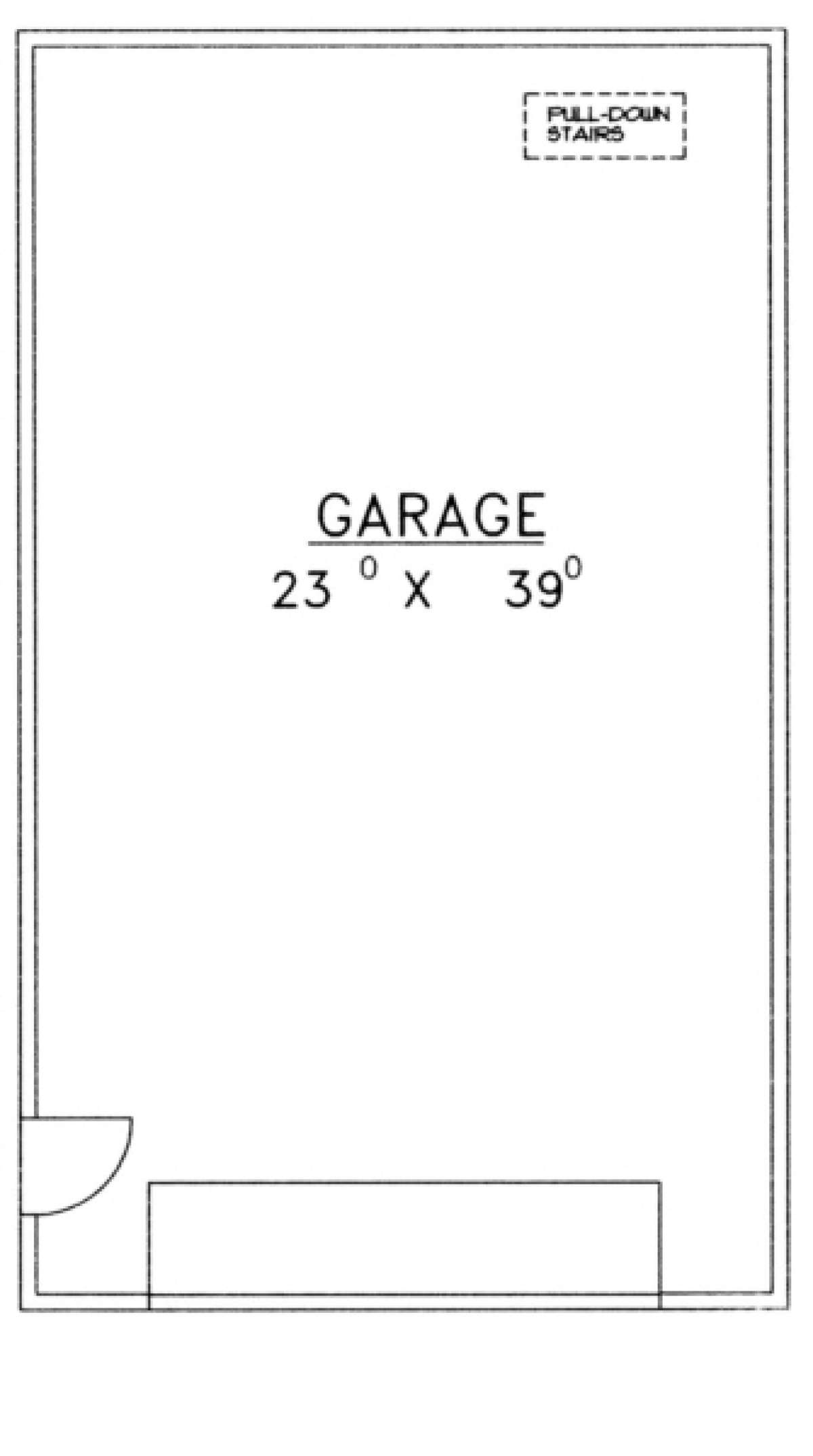 Garage Floor for House Plan #039-00430