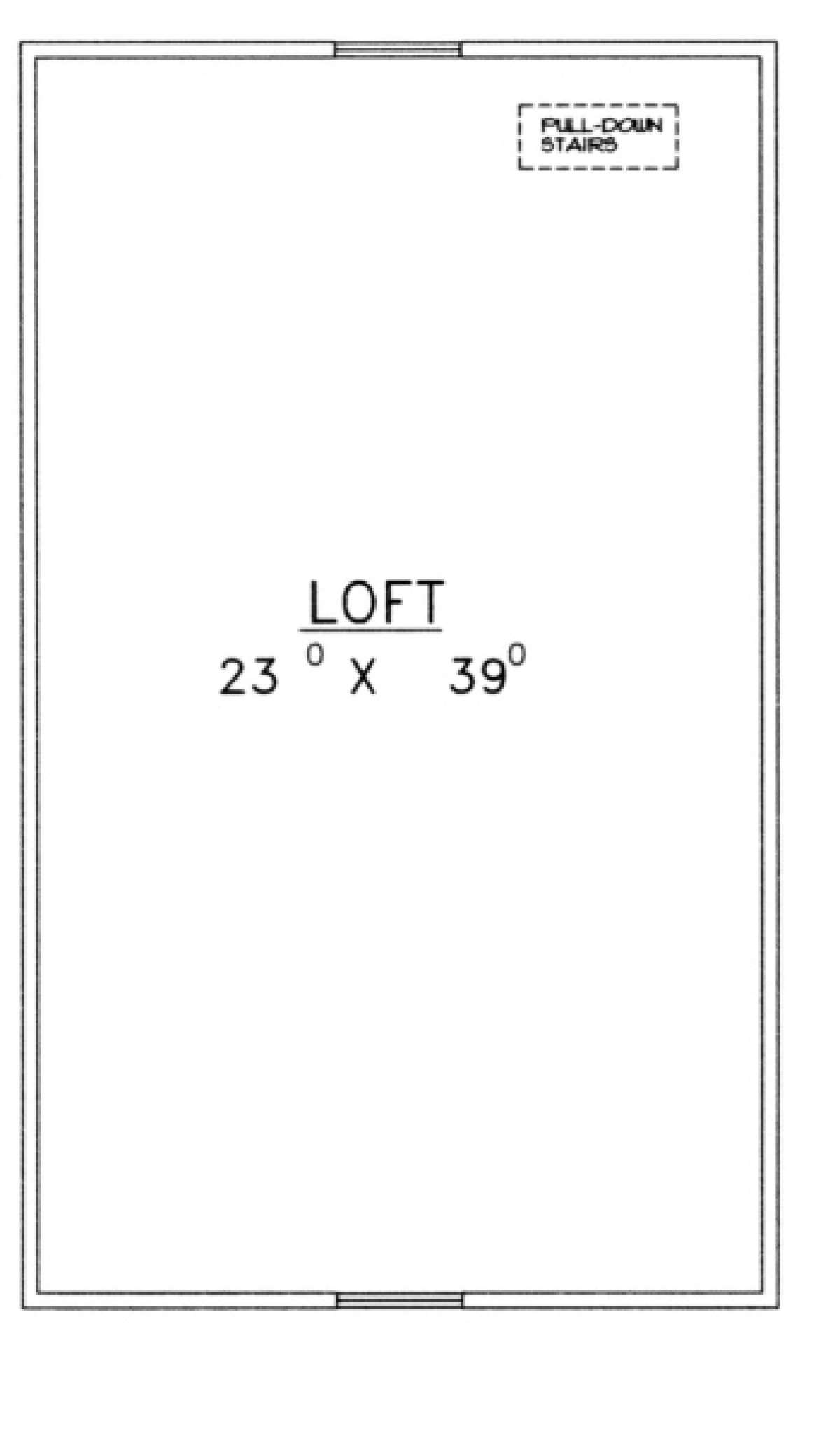 Loft Floor for House Plan #039-00430