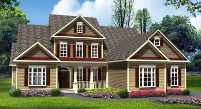 Traditional House Plan #6082-00022 Elevation Photo