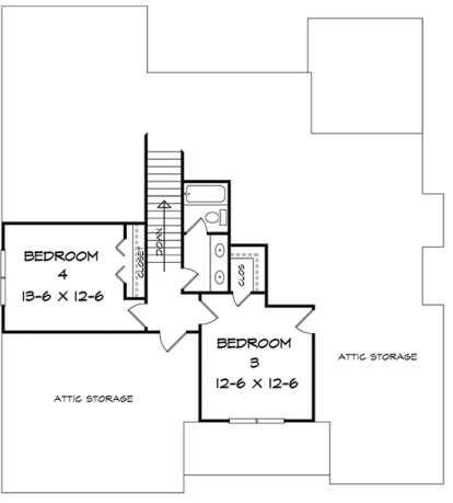 Upper for House Plan #6082-00023