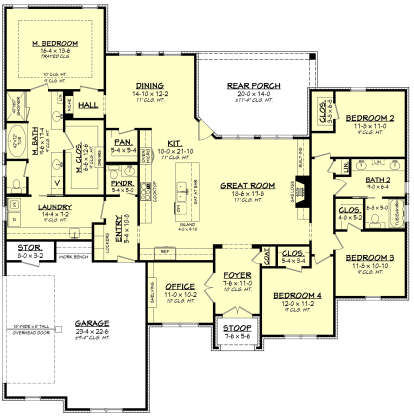Main Floor  for House Plan #041-00147