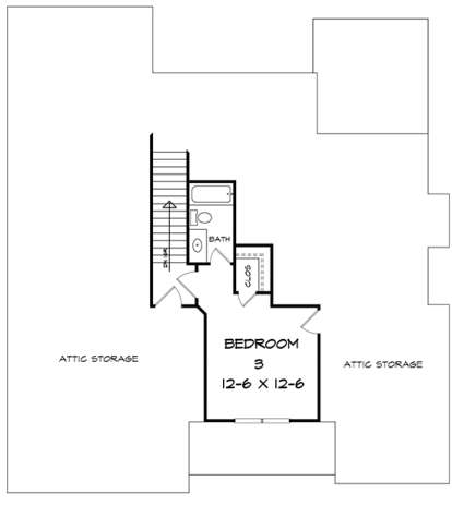 Upper for House Plan #6082-00028