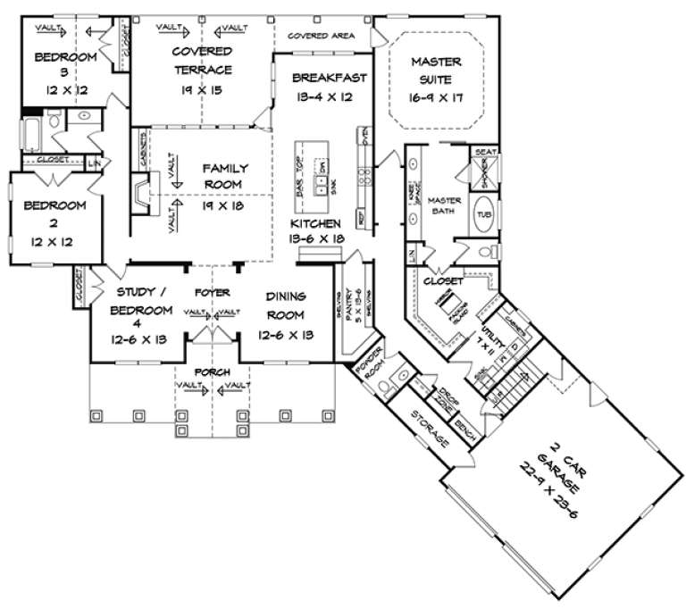 House Plan House Plan #18030 Drawing 1