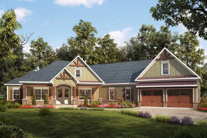 3 Bed, 3 Bath, 2925 Square Foot House Plan - #6082-00032