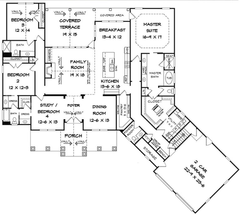 House Plan House Plan #18032 Drawing 1