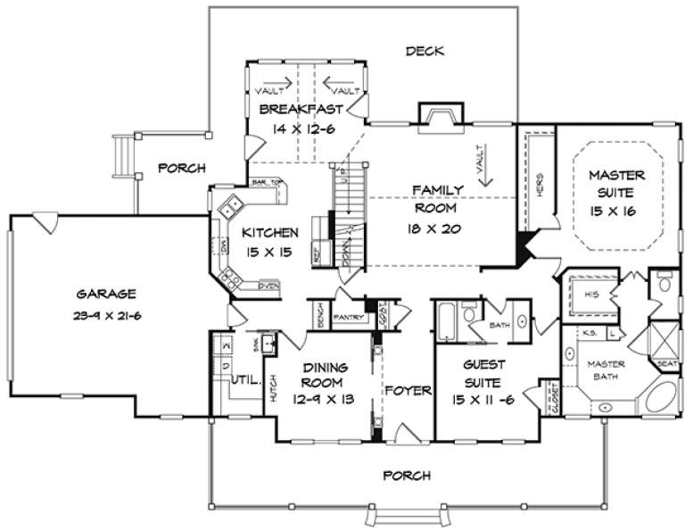 House Plan House Plan #18033 Drawing 1