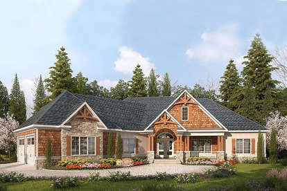 Craftsman House Plan #6082-00035 Elevation Photo