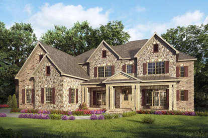 European House Plan #6082-00038 Elevation Photo