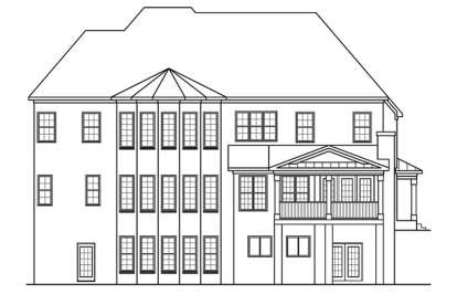 European House Plan #6082-00038 Elevation Photo