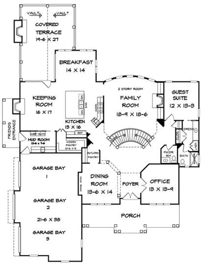 House Plan House Plan #18038 Drawing 1