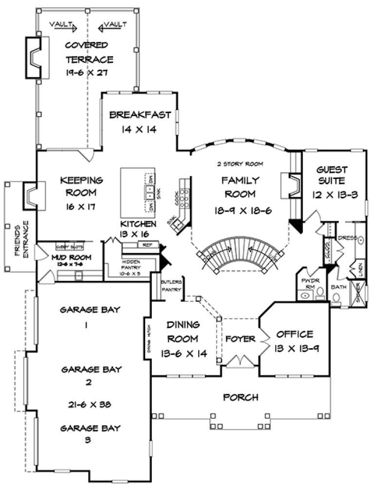 House Plan House Plan #18038 Drawing 1