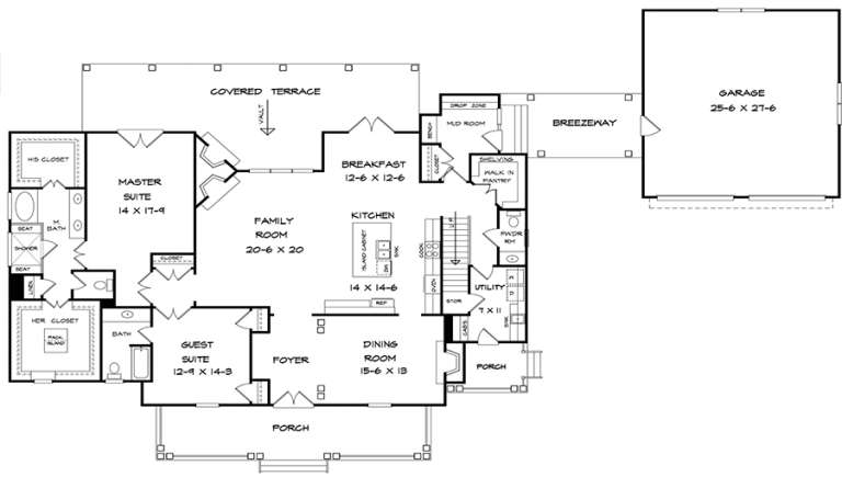 House Plan House Plan #18040 Drawing 1