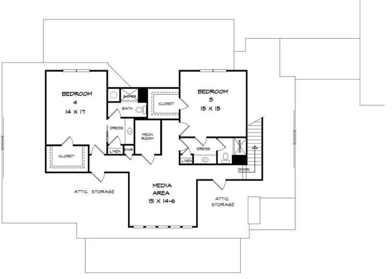 House Plan House Plan #18040 Drawing 2