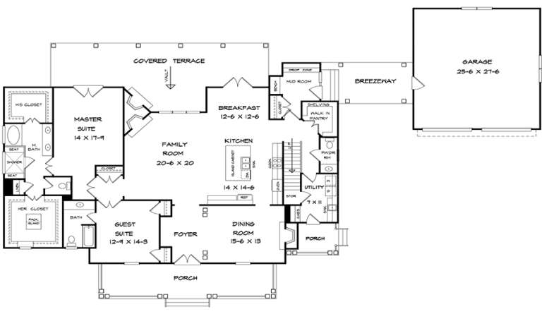House Plan House Plan #18041 Drawing 1
