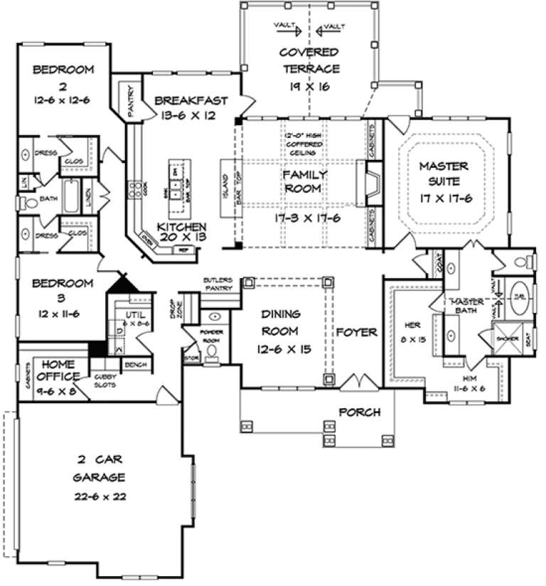 House Plan House Plan #18042 Drawing 1