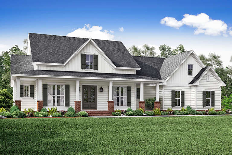 Country House Plan #041-00151 Elevation Photo