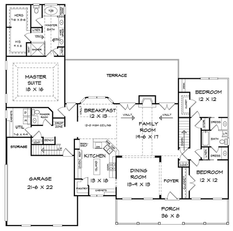 House Plan House Plan #18051 Drawing 1