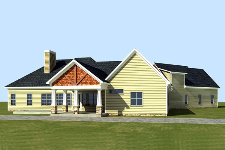 Craftsman House Plan #6082-00047 Elevation Photo