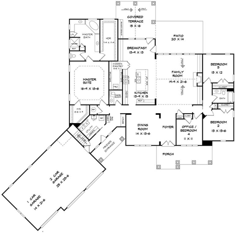 House Plan House Plan #18053 Drawing 1