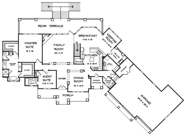 House Plan House Plan #18054 Drawing 1