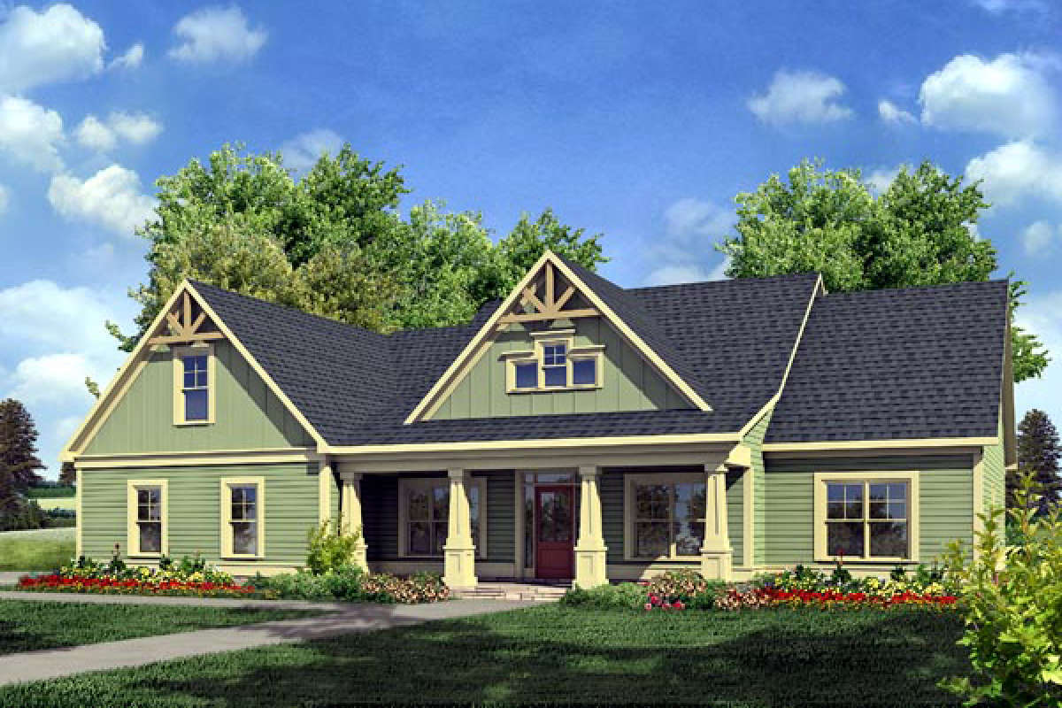 Craftsman House Plan #6082-00050 Elevation Photo