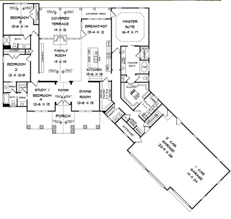 House Plan House Plan #18057 Drawing 1