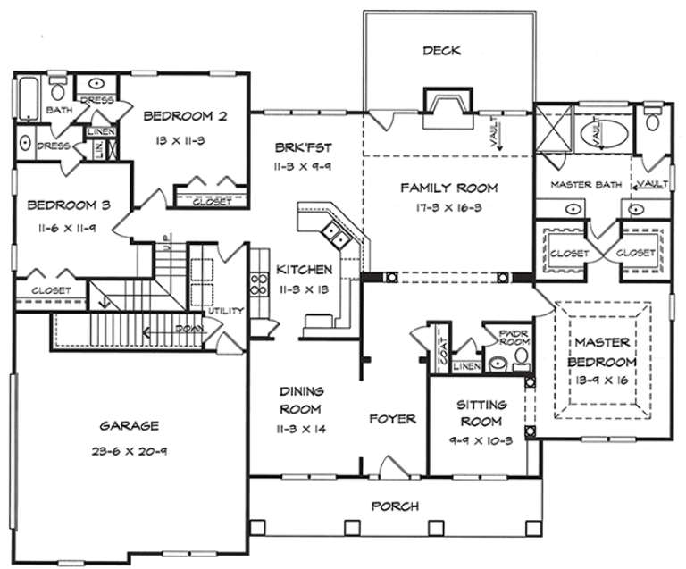 House Plan House Plan #18059 Drawing 1