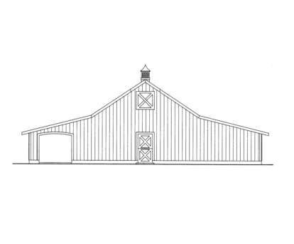 Barn House Plan #039-00434 Elevation Photo