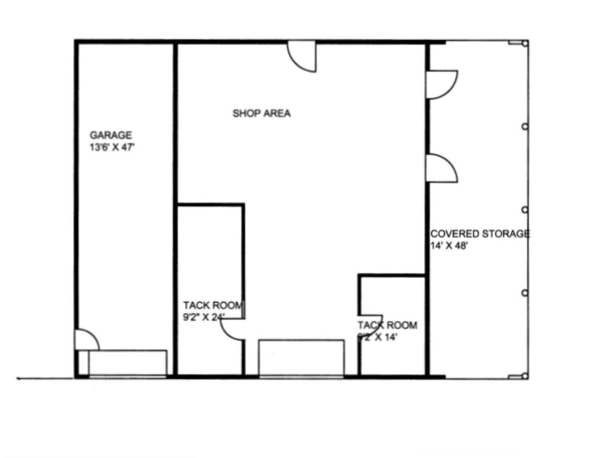 Garage/Shop Floor for House Plan #039-00434
