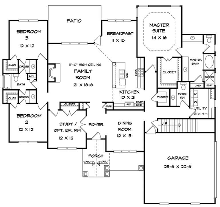 House Plan House Plan #18061 Drawing 1