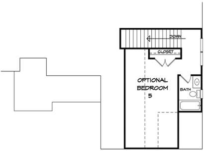 Upper for House Plan #6082-00055