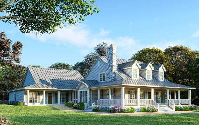 House Plan House Plan #18066 Front Rendering