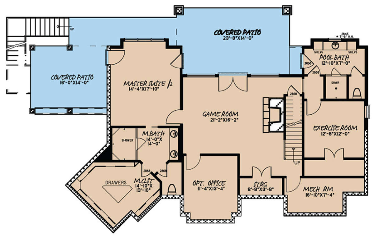 Basement for House Plan #8318-00029