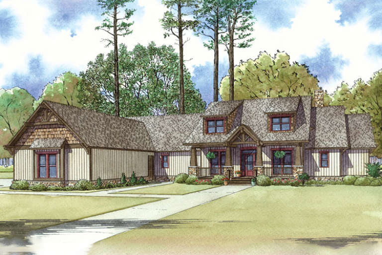 House Plan House Plan #18070 Front Elevation