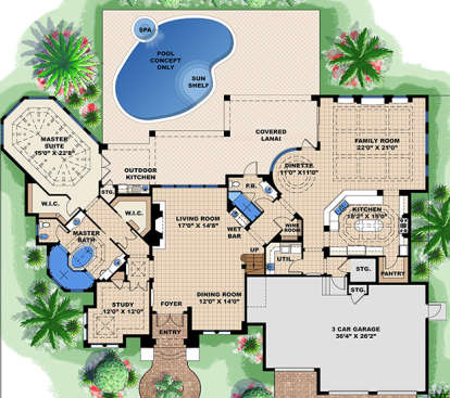 House Plan House Plan #18077 Drawing 1