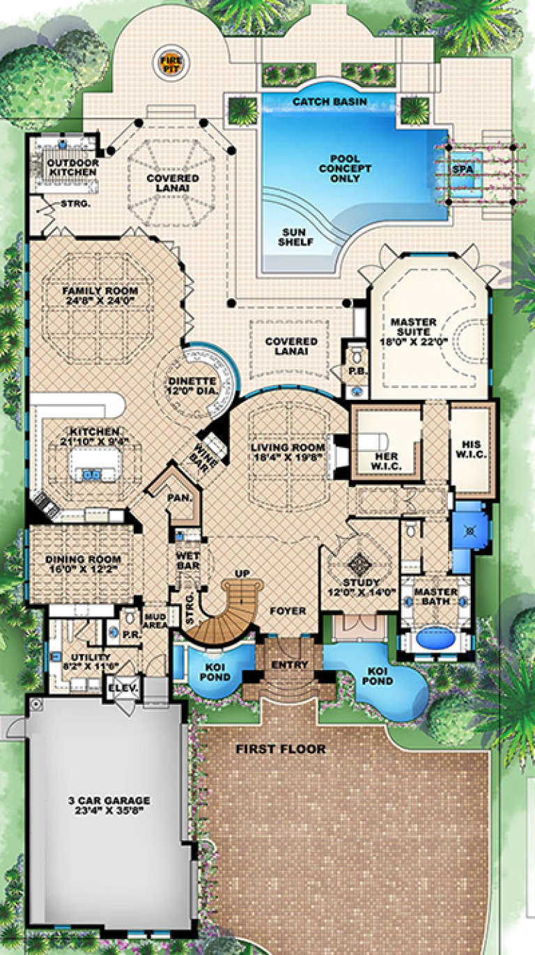 House Plan House Plan #18078 Drawing 1