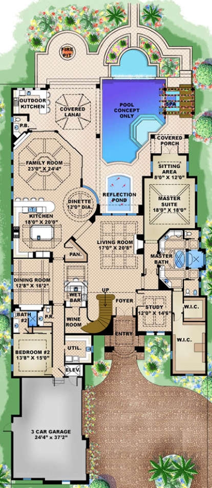 House Plan House Plan #18079 Drawing 1