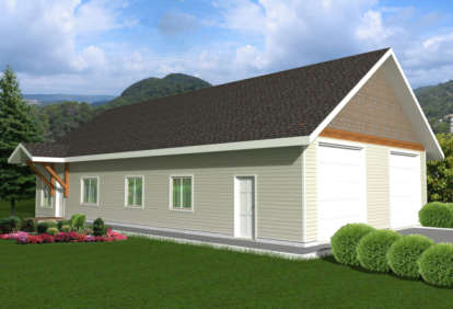 Country House Plan #039-00436 Elevation Photo