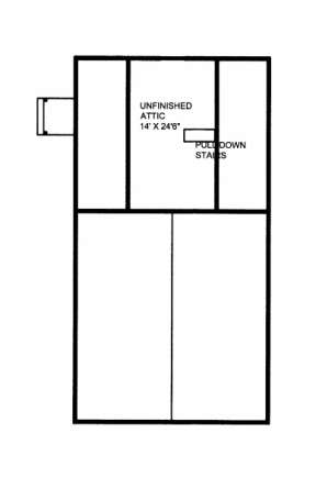 Attic Floor for House Plan #039-00436
