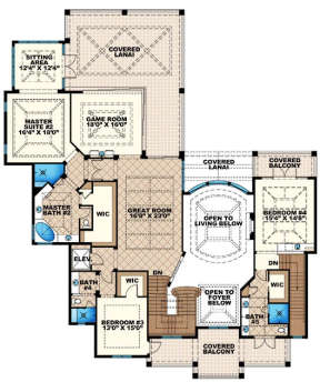 Upper for House Plan #1018-00270