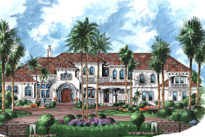 6 Bed, 8 Bath, 10662 Square Foot House Plan - #1018-00271