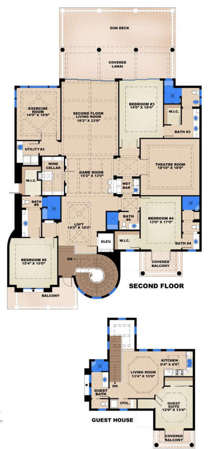 Upper for House Plan #1018-00271